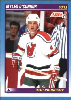 #352 Myles O'Connor - New Jersey Devils - 1991-92 Score Canadian Bilingual Hockey