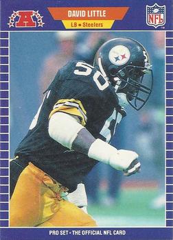 #352 David Little - Pittsburgh Steelers - 1989 Pro Set Football