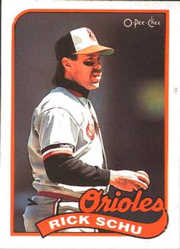 #352 Rick Schu - Baltimore Orioles - 1989 O-Pee-Chee Baseball