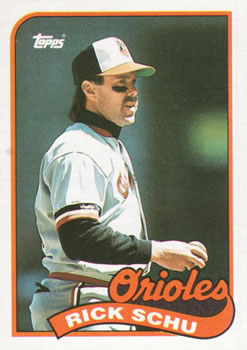 #352 Rick Schu - Baltimore Orioles - 1989 Topps Baseball