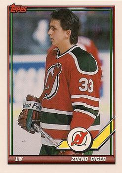 #352 Zdeno Ciger - New Jersey Devils - 1991-92 Topps Hockey