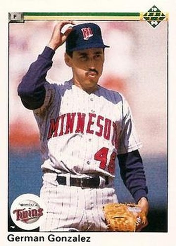 #352 German Gonzalez - Minnesota Twins - 1990 Upper Deck Baseball