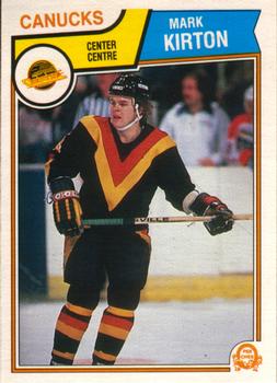#352 Mark Kirton - Vancouver Canucks - 1983-84 O-Pee-Chee Hockey