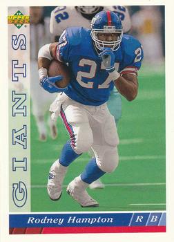 #352 Rodney Hampton - New York Giants - 1993 Upper Deck Football