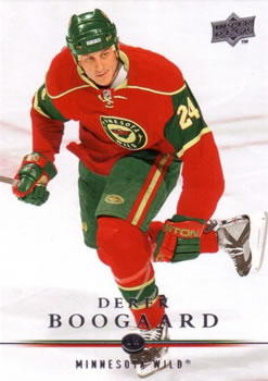 #352 Derek Boogaard - Minnesota Wild - 2008-09 Upper Deck Hockey