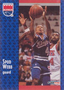 #352 Spud Webb - Sacramento Kings - 1991-92 Fleer Basketball