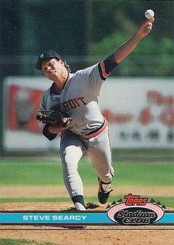 #352 Steve Searcy - Detroit Tigers - 1991 Stadium Club Baseball
