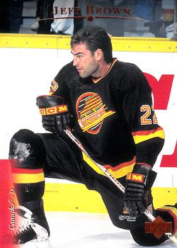 #352 Jeff Brown - Vancouver Canucks - 1995-96 Upper Deck Hockey