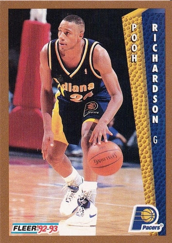 #352 Pooh Richardson - Indiana Pacers - 1992-93 Fleer Basketball