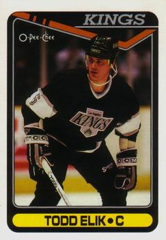 #352 Todd Elik - Los Angeles Kings - 1990-91 O-Pee-Chee Hockey