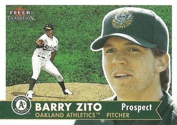 #352 Barry Zito - Oakland Athletics - 2001 Fleer Tradition Baseball