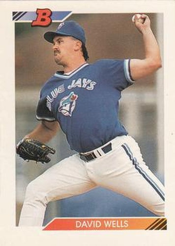 #352 David Wells - Toronto Blue Jays - 1992 Bowman Baseball
