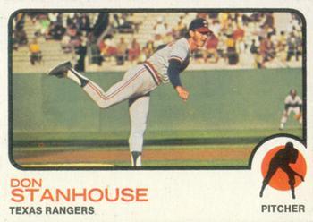 #352 Don Stanhouse - Texas Rangers - 1973 Topps Baseball