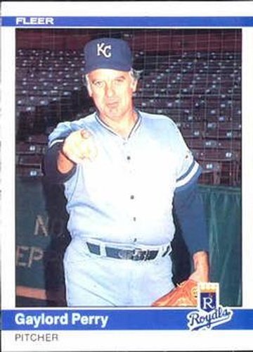 #352 Gaylord Perry - Kansas City Royals - 1984 Fleer Baseball
