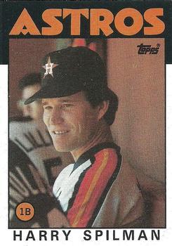 #352 Harry Spilman - Houston Astros - 1986 Topps Baseball
