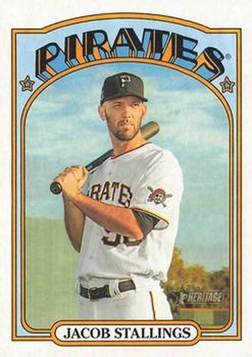 #352 Jacob Stallings - Pittsburgh Pirates - 2021 Topps Heritage Baseball