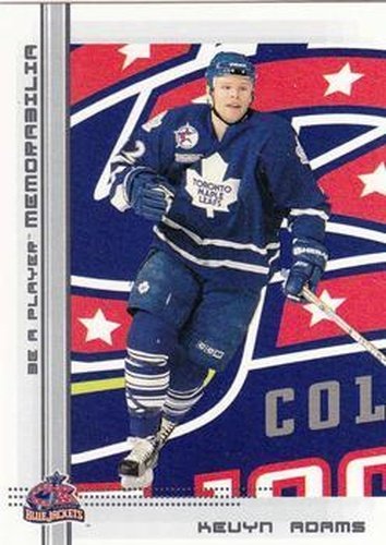 #352 Kevyn Adams - Columbus Blue Jackets - 2000-01 Be a Player Memorabilia Hockey