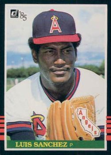 #352 Luis Sanchez - California Angels - 1985 Donruss Baseball