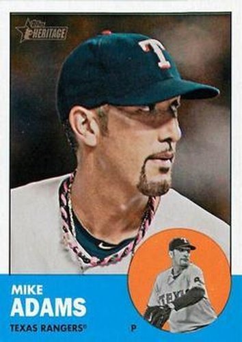 #352 Mike Adams - Texas Rangers - 2012 Topps Heritage Baseball