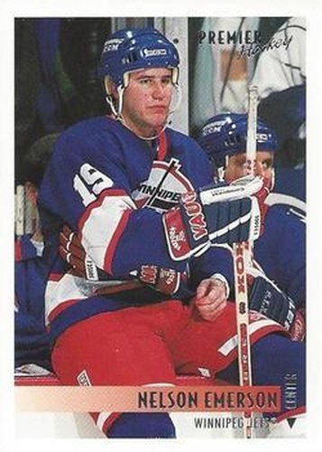 #352 Nelson Emerson - Winnipeg Jets - 1994-95 Topps Premier Hockey