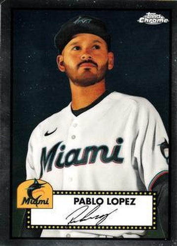 #352 Pablo Lopez - Miami Marlins - 2021 Topps Chrome Platinum Anniversary Baseball
