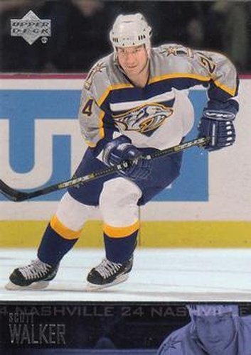 #352 Scott Walker - Nashville Predators - 2003-04 Upper Deck Hockey