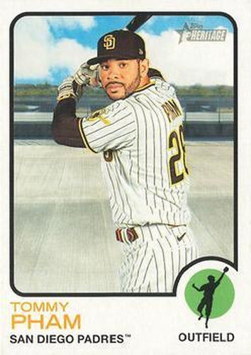 #352 Tommy Pham - San Diego Padres - 2022 Topps Heritage Baseball