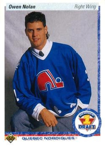 #352 Owen Nolan - Quebec Nordiques - 1990-91 Upper Deck Hockey