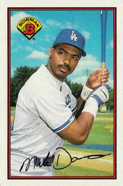 #352 Mike Davis - Los Angeles Dodgers - 1989 Bowman Baseball