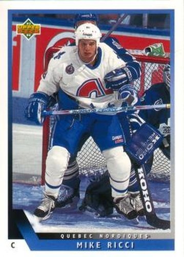 #352 Mike Ricci - Quebec Nordiques - 1993-94 Upper Deck Hockey