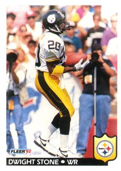 #352 Dwight Stone - Pittsburgh Steelers - 1992 Fleer Football