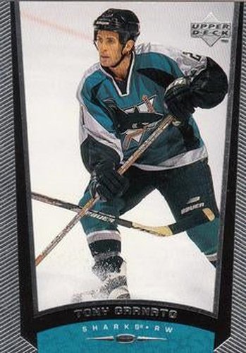 #352 Tony Granato - San Jose Sharks - 1998-99 Upper Deck Hockey