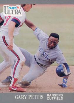 #352 Gary Pettis - Texas Rangers - 1991 Ultra Baseball