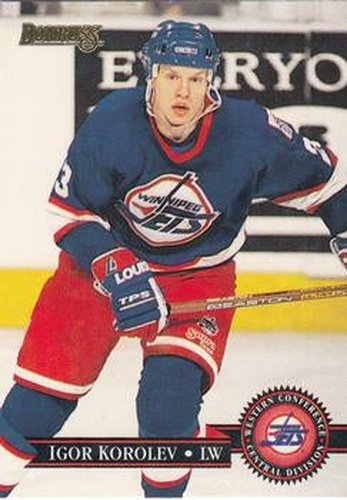 #352 Igor Korolev - Winnipeg Jets - 1995-96 Donruss Hockey
