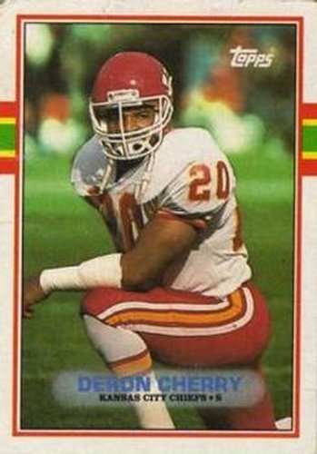 #352 Deron Cherry - Kansas City Chiefs - 1989 Topps Football