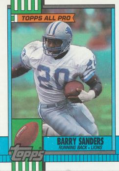 #352 Barry Sanders - Detroit Lions - 1990 Topps Football