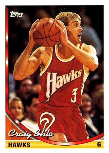 #352 Craig Ehlo - Atlanta Hawks - 1993-94 Topps Basketball