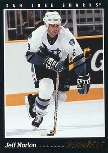 #353 Jeff Norton - San Jose Sharks - 1993-94 Pinnacle Hockey