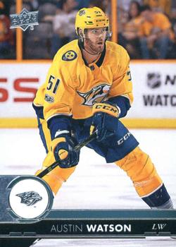 #353 Austin Watson - Nashville Predators - 2017-18 Upper Deck Hockey