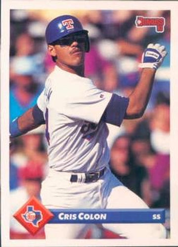 #353 Cris Colon - Texas Rangers - 1993 Donruss Baseball
