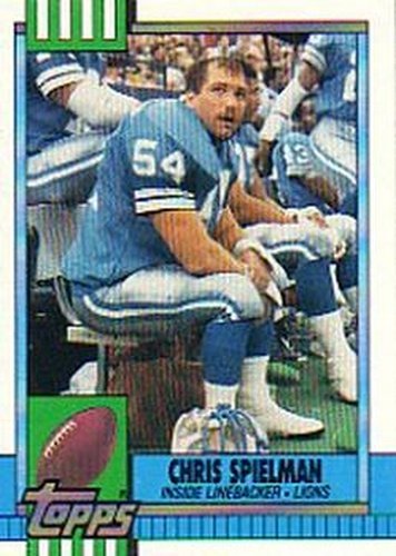 #353 Chris Spielman - Detroit Lions - 1990 Topps Football