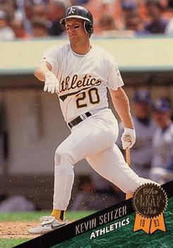 #353 Kevin Seitzer - Oakland Athletics - 1993 Leaf Baseball