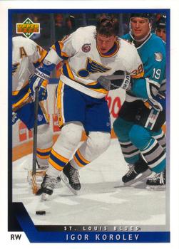 #353 Igor Korolev - St. Louis Blues - 1993-94 Upper Deck Hockey