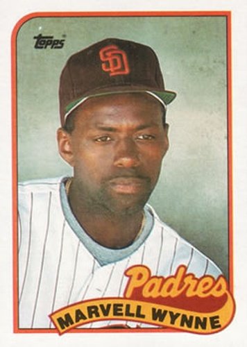 #353 Marvell Wynne - San Diego Padres - 1989 Topps Baseball