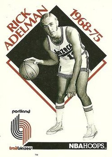 #353 Rick Adelman - Portland Trail Blazers - 1990-91 Hoops Basketball