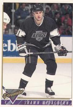 #353 Shawn McEachern - Los Angeles Kings - 1993-94 Topps Premier Hockey