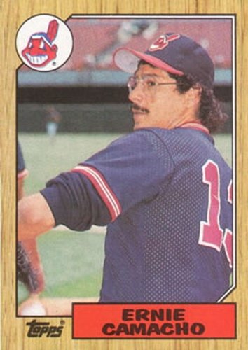 #353 Ernie Camacho - Cleveland Indians - 1987 Topps Baseball