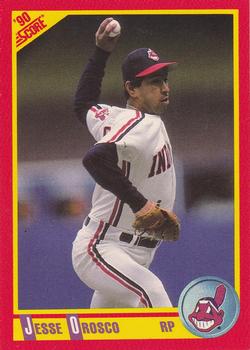 #353 Jesse Orosco - Cleveland Indians - 1990 Score Baseball