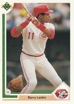 #353 Barry Larkin - Cincinnati Reds - 1991 Upper Deck Baseball