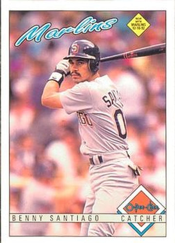 #353 Benny Santiago - Florida Marlins - 1993 O-Pee-Chee Baseball